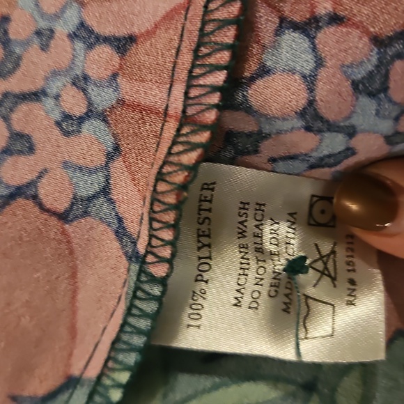 Floral Green and Pink Dress - Picture 5 of 5